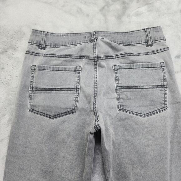 Maurices Jeans Women 1/2 Gray Mid Rise Skinny Ankle Stretch Distressed Casual - Picture 4 of 12